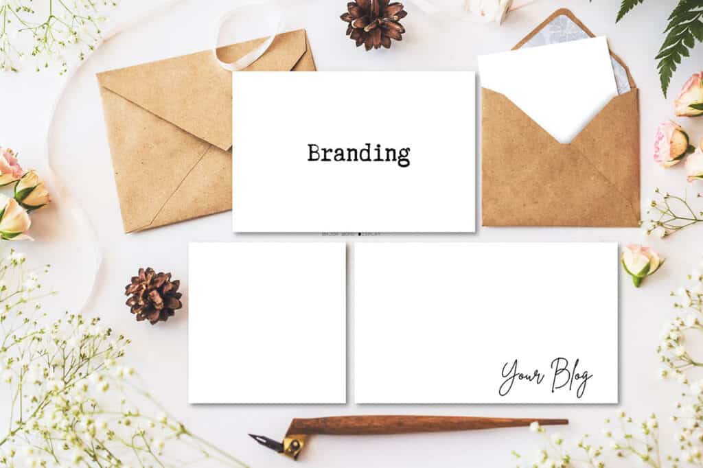 Stationary with branding your blog 